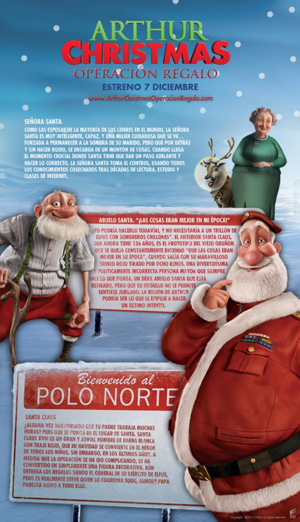 arthur christmas Curiosidades de Arthur Christmas: Operación regalo