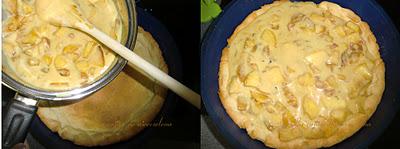 Tarta de manzana frita con aroma de vainilla Tarta de manzana frita con aroma de vainilla