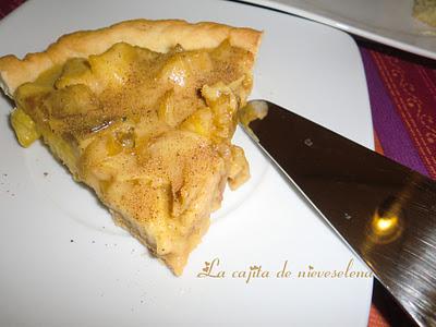 Tarta de manzana frita con aroma de vainilla Tarta de manzana frita con aroma de vainilla