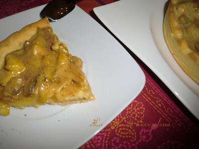 Tarta de manzana frita con aroma de vainilla Tarta de manzana frita con aroma de vainilla