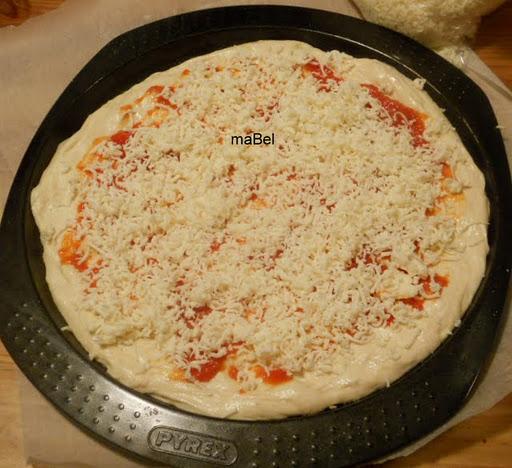 Pizza de palmitos con jamon Pizza de palmitos con jamon