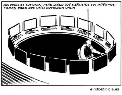 La España azul del PP. La España azul del PP.