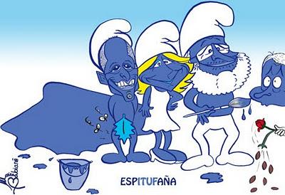 La España azul del PP.