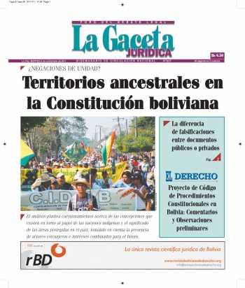 Proyecto de Código de Procedimientos Constitucionales en Bolivia: Comentarios y Observaciones preliminares · (Parte 3) Proyecto de Código de Procedimientos Constitucionales en Bolivia: Comentarios y Observaciones preliminares · (Parte 3)