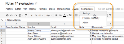 Google Apps Script (II) : Envío de emails desde hoja de cálculo Google Apps Script (II) : Envío de emails desde hoja de cálculo