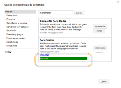 Google Apps Script (II) : Envío de emails desde hoja de cálculo Google Apps Script (II) : Envío de emails desde hoja de cálculo