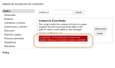 Google Apps Script (I) : Formulario de contacto Google Apps Script (I) : Formulario de contacto