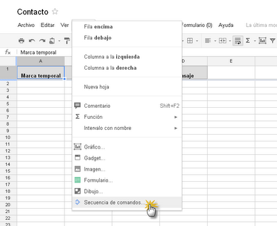 Google Apps Script (I) : Formulario de contacto Google Apps Script (I) : Formulario de contacto