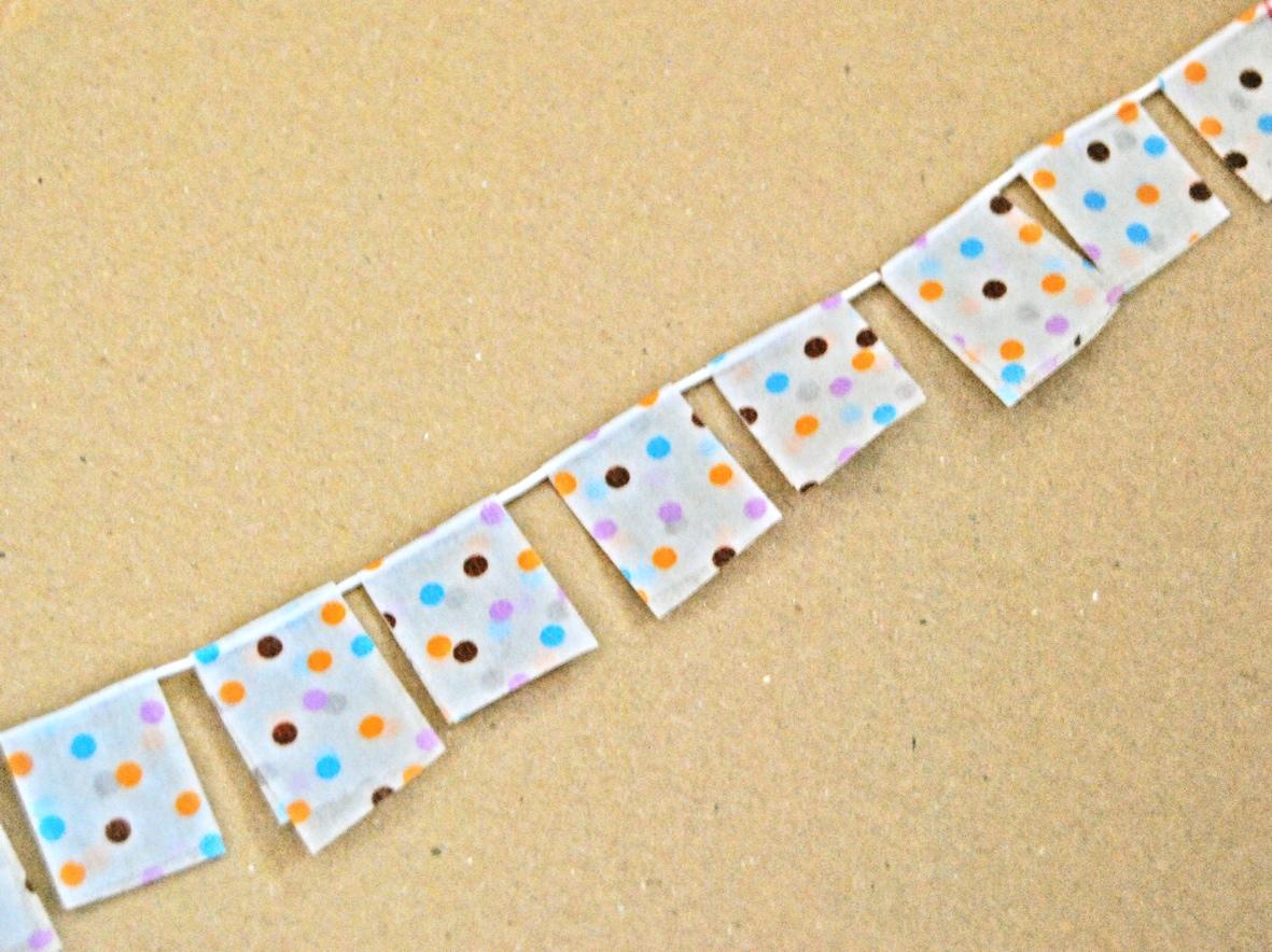 DIY. Washi tape cake topper