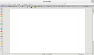 Barra de herramientas de LibreOffice