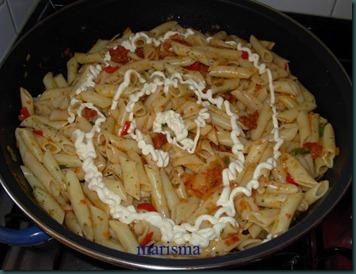 Macarrones con verduras Macarrones con verduras