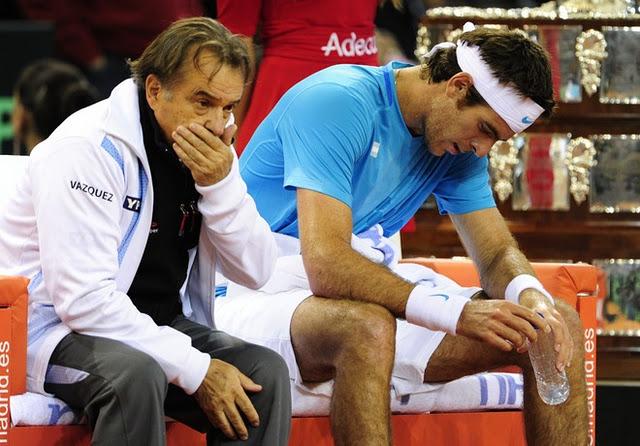 Copa Davis: Del Potro perdió con Ferrer y se complicó el sueño argentino