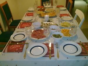 Mesa de Navidad La orden del provecho.