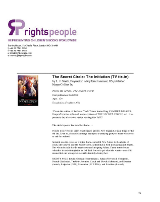 Nueva edición de 'The Secret circle. Vol. I' basada en el cartel de la película Nueva edición de 'The Secret circle. Vol. I' basada en el cartel de la película