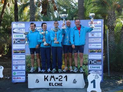 Sandra Hervás corrió en la carrera de relevos del Km21