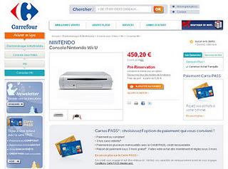 Wii U se puede reservar en Carrefour por 450,20 euros.
