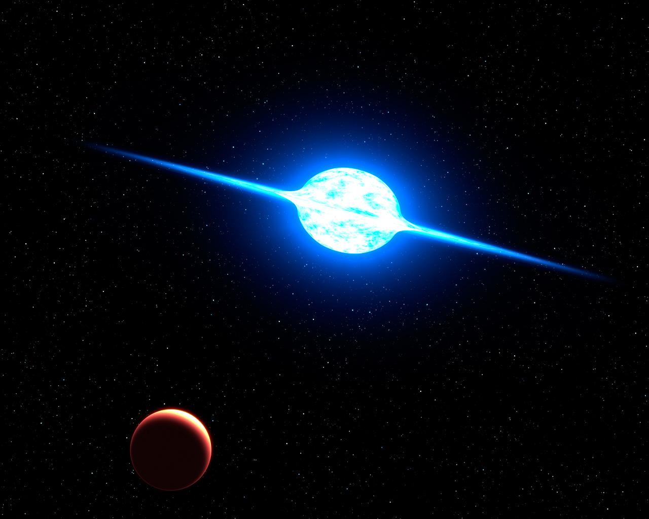 VLT encuentra estrella que gira a velocidad récord