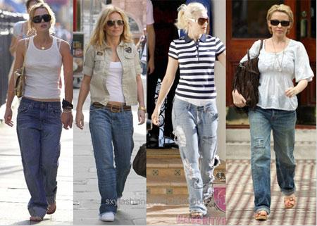 No a los boyfriends jeans! (Aunque muchas celebrities opinen lo contrario)