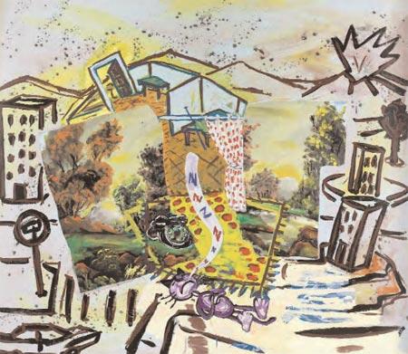 Juan Ugalde, Gato ZZZ, 1984. Colecciones ICO, Madrid. Cuadro artistas… ¡A vueltas con la maldita pintura!