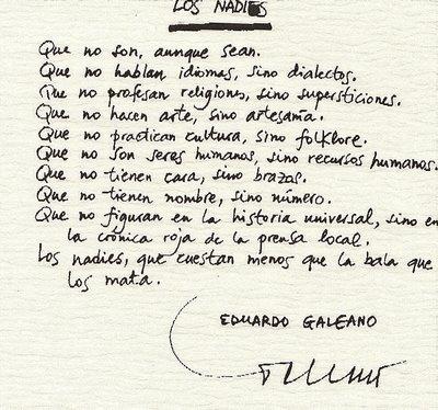 Mis nadies ft Eduardo Galeano
