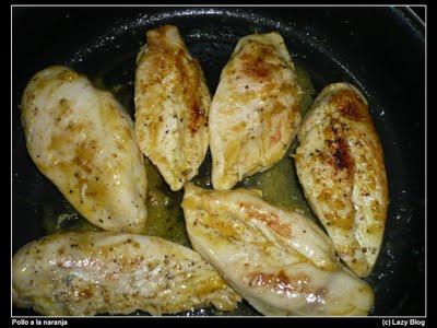 Pollo a la naranja