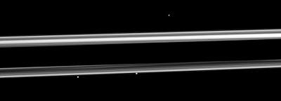 Doble iluminación de Encélado. Últimas imágenes de Saturno