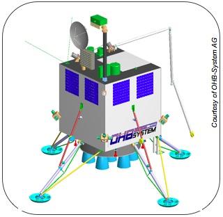 La ESA trabaja en el desarrollo de un módulo de descenso para el polo sur de la Luna