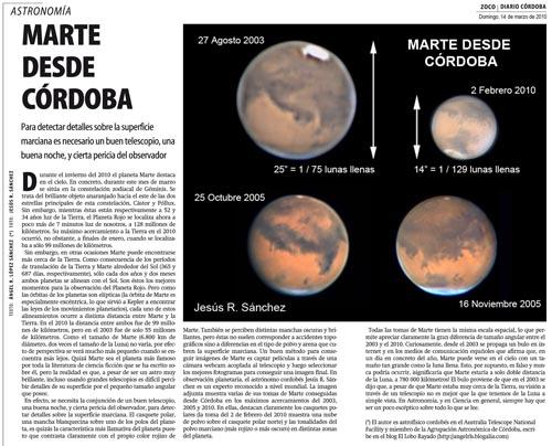 Zocos de Astronomía de febrero y marzo Zocos de Astronomía de febrero y marzo
