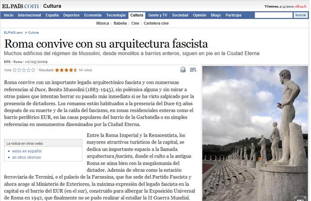 La arquitectura fascista