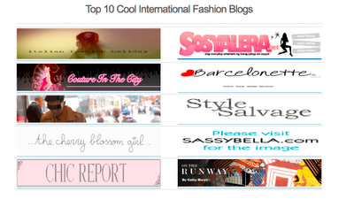 Top 10 Cool International Fashion Blogs