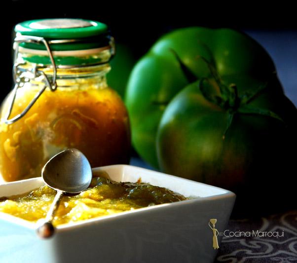 Confitura de tomates verdes al jengibre