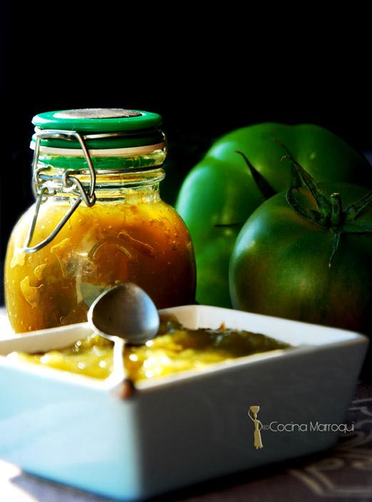 Confitura de tomates verdes al jengibre