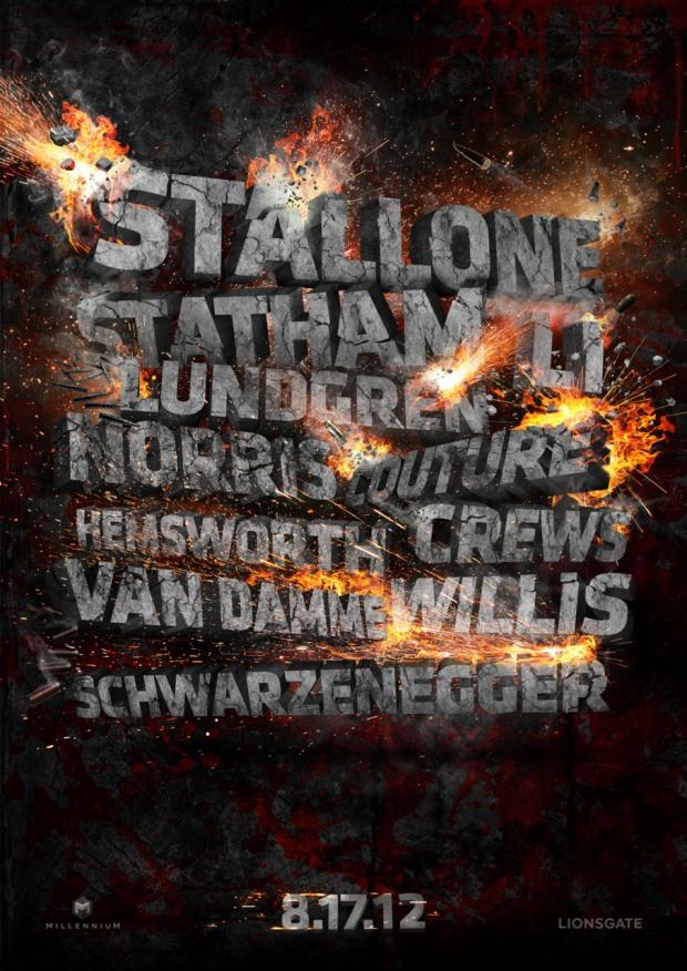 los mercenarios 2 ¡Por fin! Primer Póster Oficial de ‘Los mercenarios 2′ (‘The Expendables 2′)