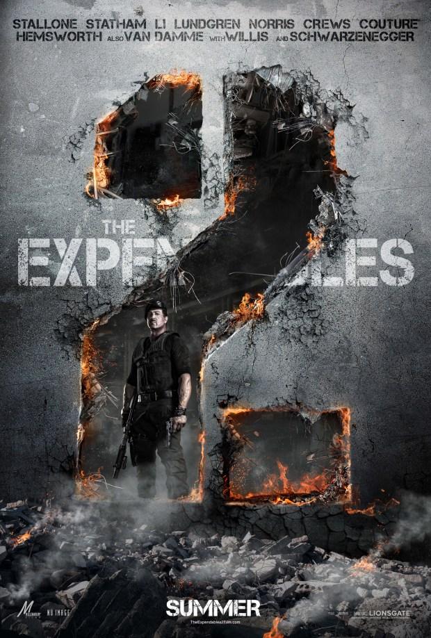 los mercenarios 2 ¡Por fin! Primer Póster Oficial de ‘Los mercenarios 2′ (‘The Expendables 2′)