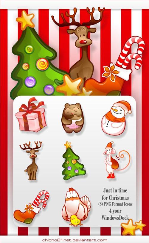 15 Sets de iconos Navideños para decorar tu sitio web o blog
