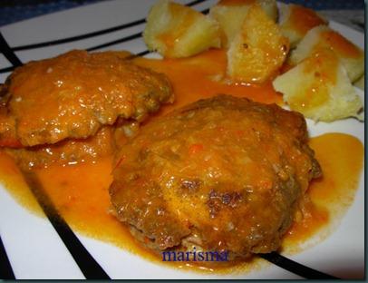 Filetes rusos sorpresa al horno