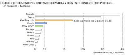 El crecimiento del bosque en Castilla y León