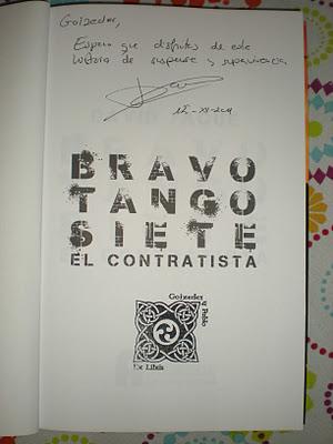 Ganador del sorteo 5 en 1 y presentación de Bravo Tango Siete, El contratista, de David Yagüe