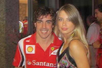 ¿Puede ser esta chica la causa de la separación de Fernando Alonso? Xenia Tchoumitcheva con Fernando Alonso