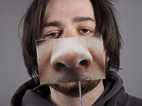 Man with another nose