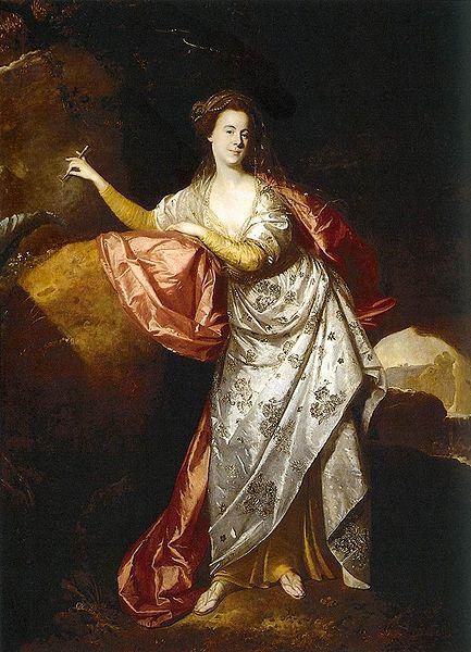 Retrato de Ann Brown en el papel de Miranda La historia de los oficios: s.XVIII (XII)