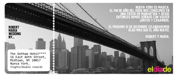 El Día De: Robert y María, una boda en Nueva York (2a parte) El Día De: Robert y María, una boda en Nueva York (2a parte)