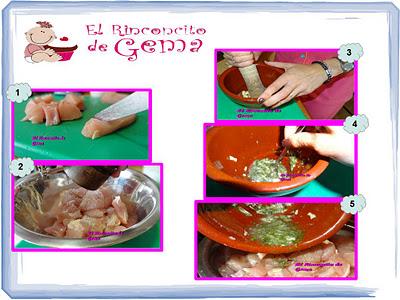 BROCHETAS BRASEADAS AL AJILLO. BROCHETAS BRASEADAS AL AJILLO.