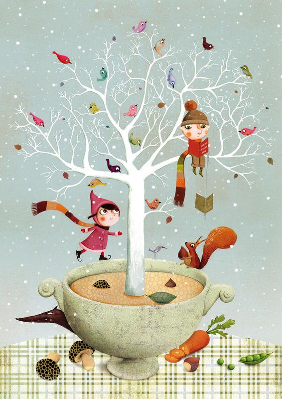 Especial Navidad 2011: Libros navideños, esas extrañas criaturas Ilustración de Marie Desbons