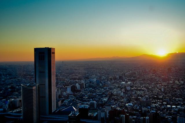 Tokyo's sunset