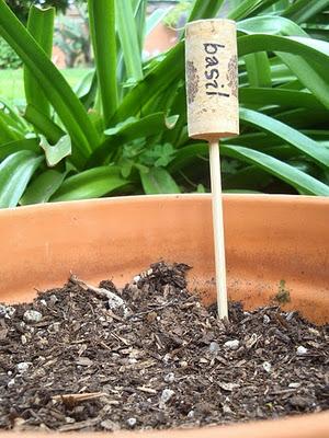 Marcadores con corchos para plantas Marcadores con corchos para plantas