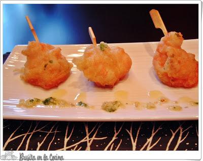 Piruleta de langostinos Piruleta de langostinos