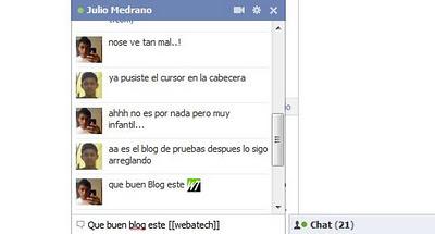 Foto de perfil como Emoticonos en Chat de Facebook