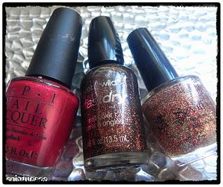 Reto uñil rojo para felicitar las fiestas... Reto uñil rojo para felicitar las fiestas...