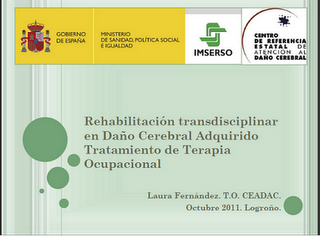 Rehabilitación transdisciplinar en Daño Cerebral Adquirido: Tratamiento de Terapia Ocupacional Rehabilitación transdisciplinar en Daño Cerebral Adquirido: Tratamiento de Terapia Ocupacional